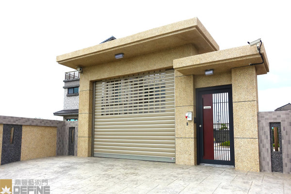 日式简约庭园门 - 庭院(电动)门 - 鼎丰艺术门~铸铝钢木门,60a防火门